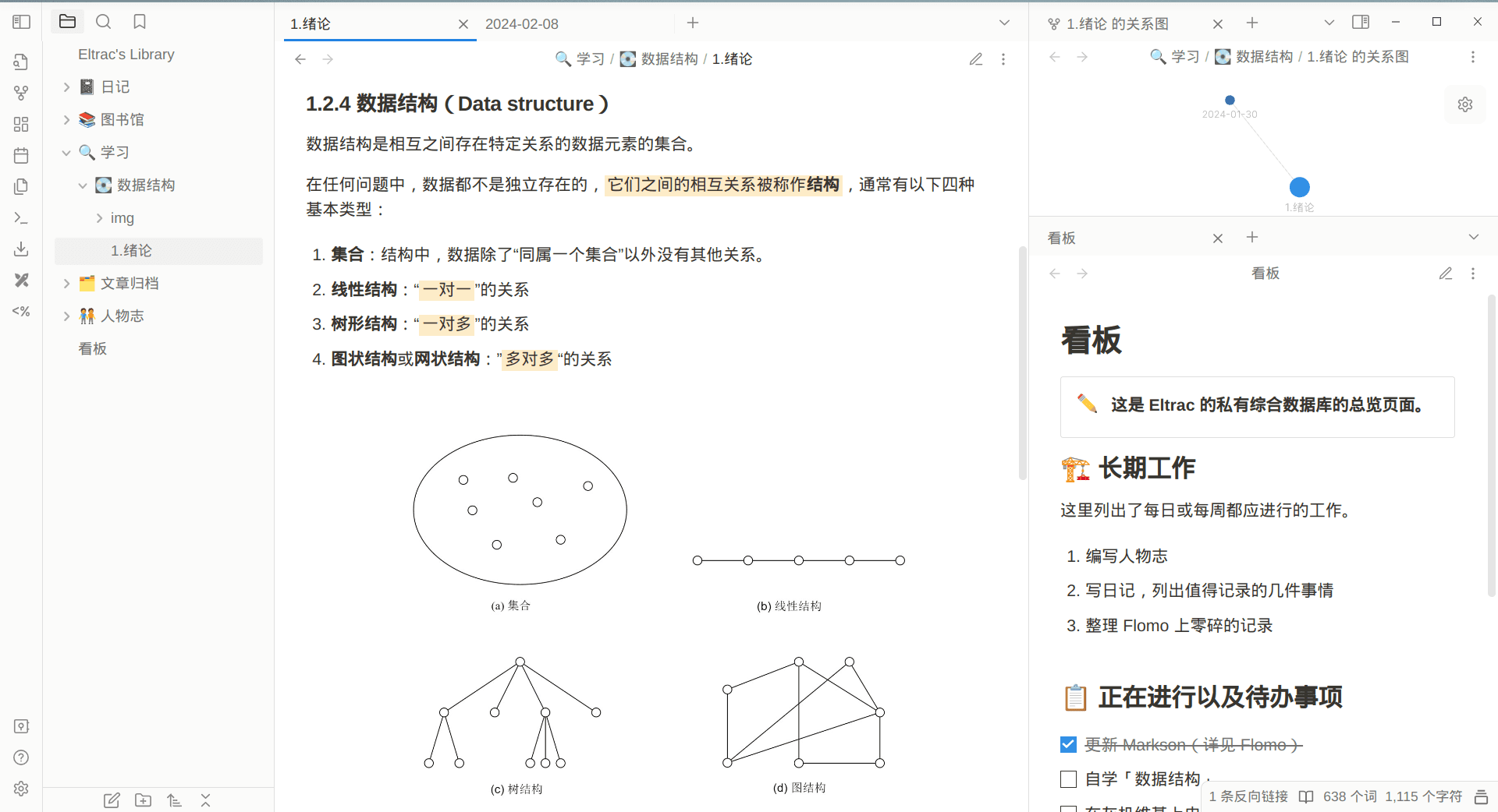 我的 Obsidian 工作区